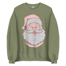 Load image into Gallery viewer, Large Santa Head Unisex Sweatshirt
