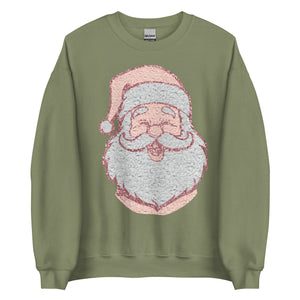 Large Santa Head Unisex Sweatshirt