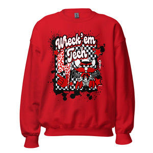 Wreck Em Retro Unisex Sweatshirt