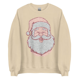 Large Santa Head Unisex Sweatshirt