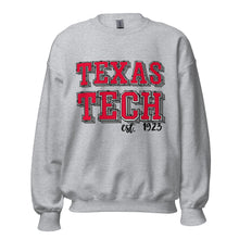 Load image into Gallery viewer, Texas Tech Est 1923 Unisex Sweatshirt
