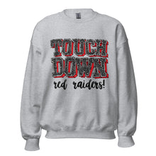 Load image into Gallery viewer, Touch down Red Raiders Unisex Sweatshirt
