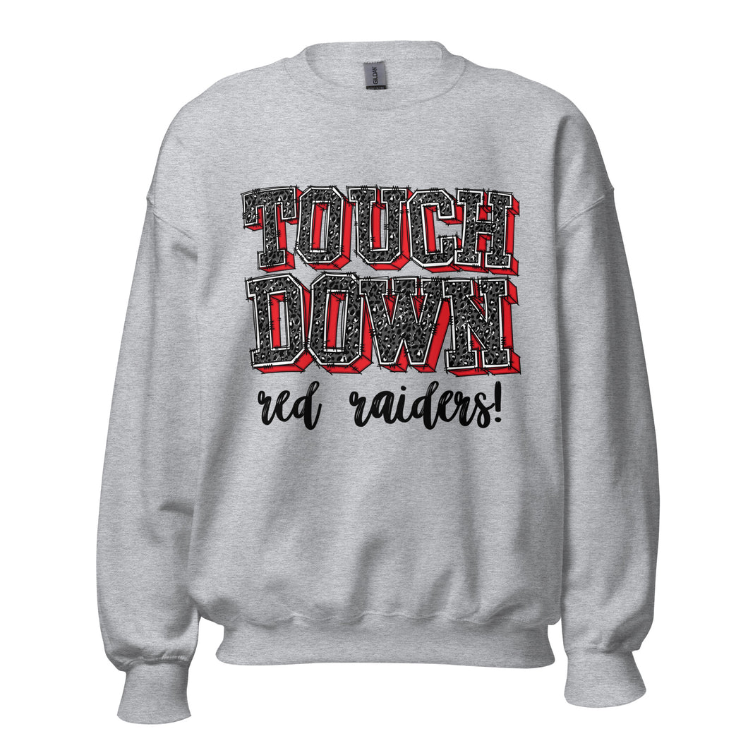 Touch down Red Raiders Unisex Sweatshirt