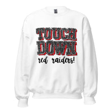 Load image into Gallery viewer, Touch down Red Raiders Unisex Sweatshirt
