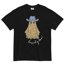 Load image into Gallery viewer, Faux Glitter Howdy Boo Ghost Comfort Colors Tee
