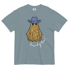 Load image into Gallery viewer, Faux Glitter Howdy Boo Ghost Comfort Colors Tee
