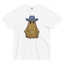 Load image into Gallery viewer, Faux Glitter Howdy Boo Ghost Comfort Colors Tee
