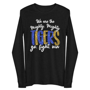 Glitzy We are the Tigers Unisex Long Sleeve Tee