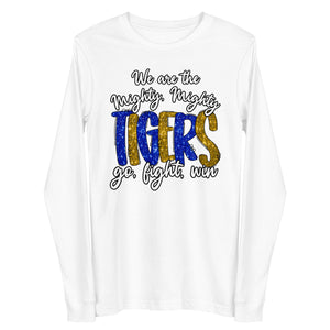 Glitzy We are the Tigers Unisex Long Sleeve Tee