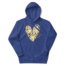 Load image into Gallery viewer, Gold Tigers Heart Unisex Hoodie
