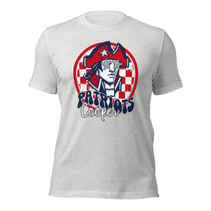 Cooper Patriots Round Mascot Unisex t-shirt