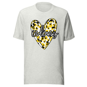 Indians Heart Bella Canvas Unisex t-shirt