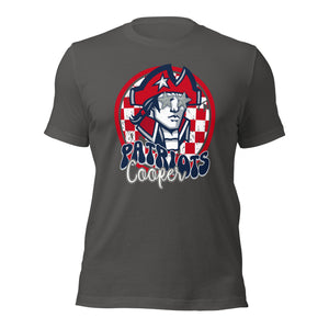 Cooper Patriots Round Mascot Unisex t-shirt