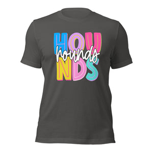 Hounds Colorful Bella Canvas Unisex t-shirt