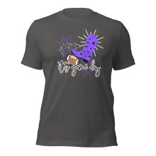 Load image into Gallery viewer, Giddy Up It&#39;s Game Day Purple Bella Canvas Unisex t-shirt
