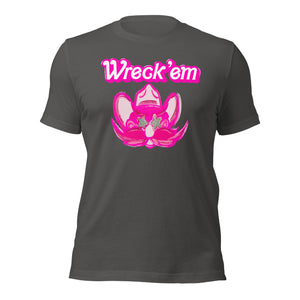 Wreck Em Pink Barbie Font Unisex t-shirt