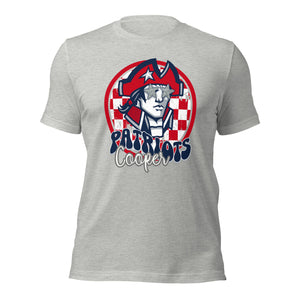 Cooper Patriots Round Mascot Unisex t-shirt