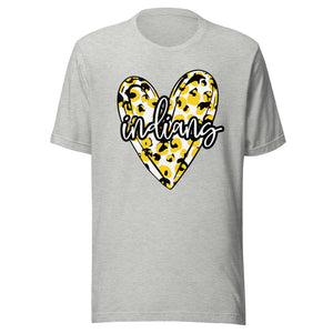Indians Heart Bella Canvas Unisex t-shirt