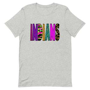 Funky Neon Indians Font Unisex t-shirt