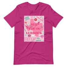 Load image into Gallery viewer, See you in Lubbock Berry Pink Tee Unisex t-shirt
