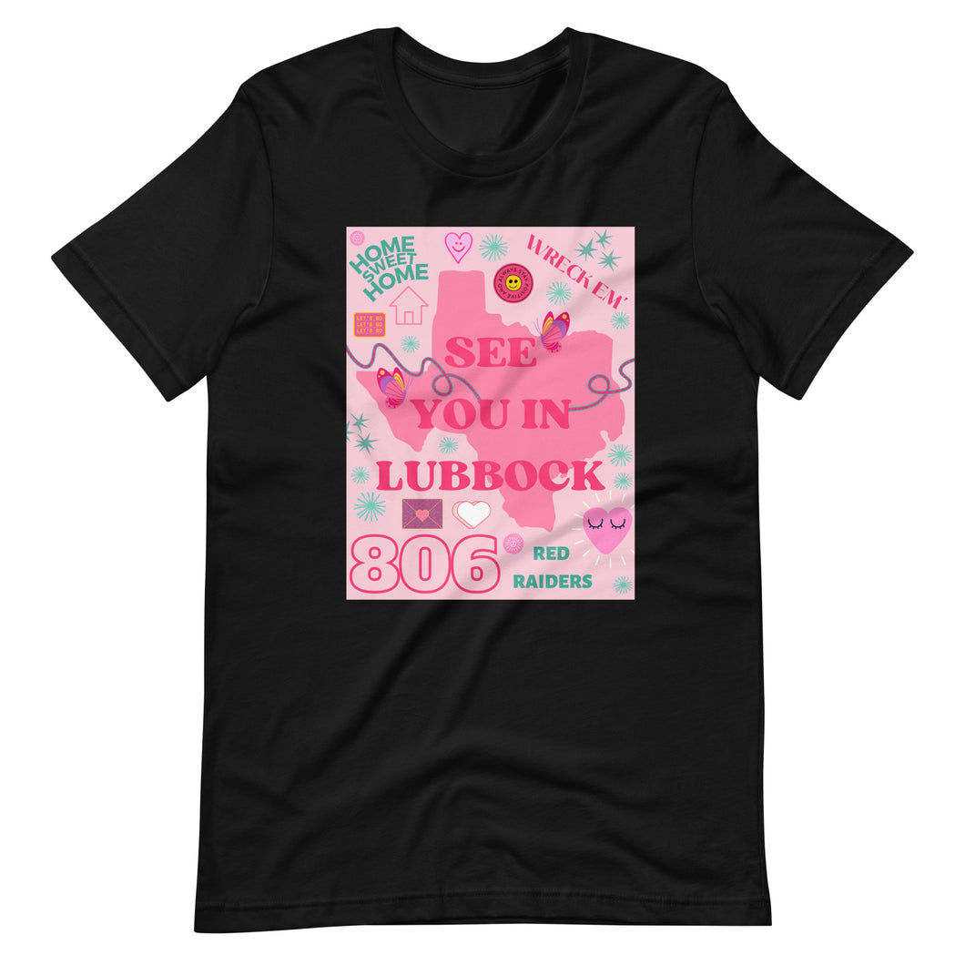 See you in Lubbock Berry Pink Tee Unisex t-shirt