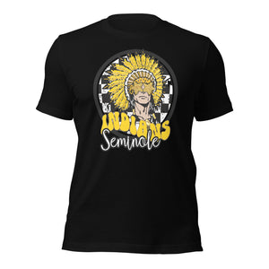 Seminole Indians Round Mascot Unisex t-shirt