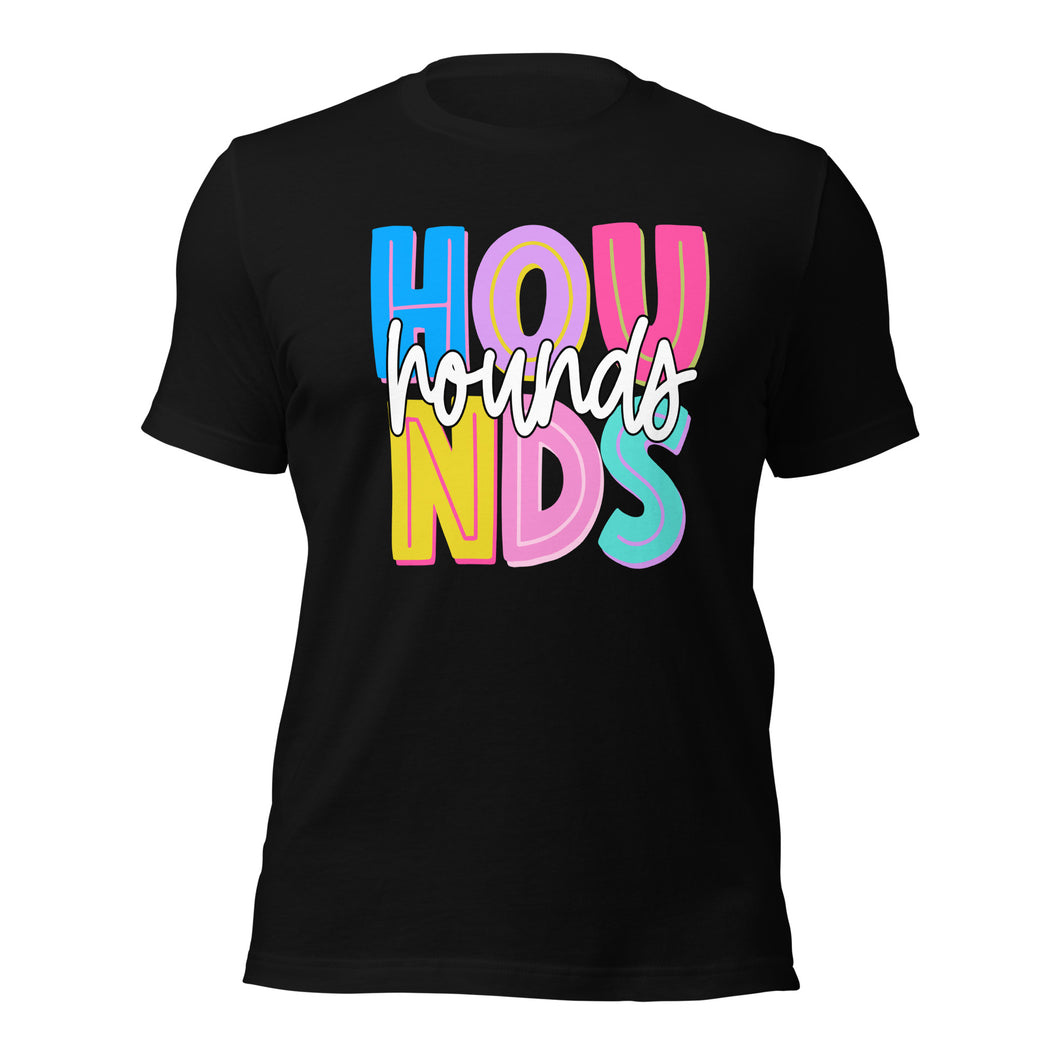 Hounds Colorful Bella Canvas Unisex t-shirt