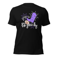 Load image into Gallery viewer, Giddy Up It&#39;s Game Day Purple Bella Canvas Unisex t-shirt
