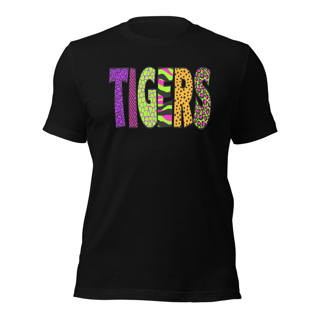 Neon Tigers Mascot Bella Canvas Unisex t-shirt
