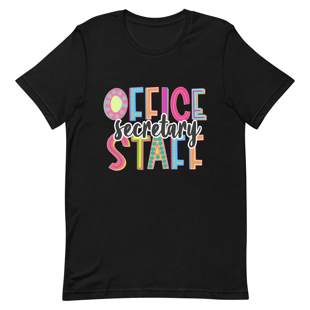 Secretary Colorful Unisex t-shirt