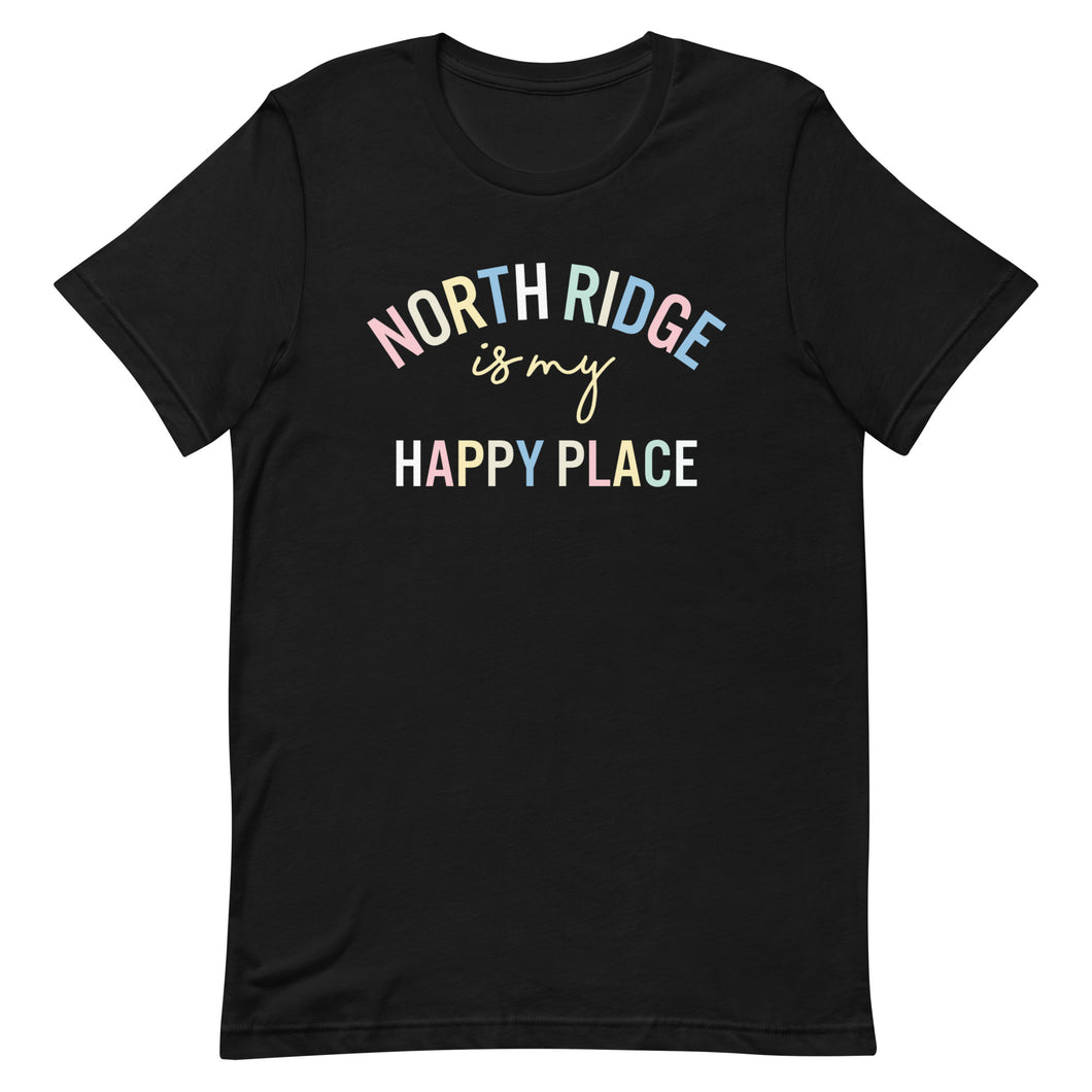 North Ridge is my happy place Unisex t-shirt