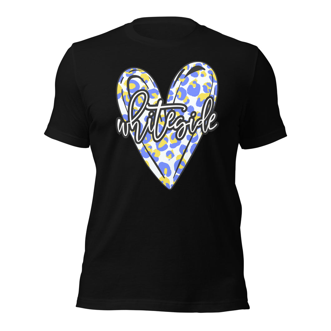 Whiteside Leopard Heart Unisex t-shirt