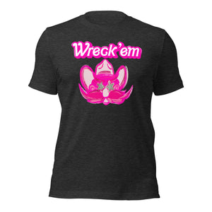 Wreck Em Pink Barbie Font Unisex t-shirt