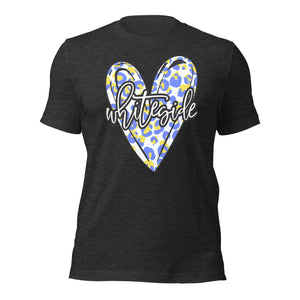 Whiteside Leopard Heart Unisex t-shirt