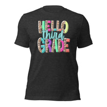 Load image into Gallery viewer, Adult Hello Third Grade Bella Canvas Unisex t-shirt
