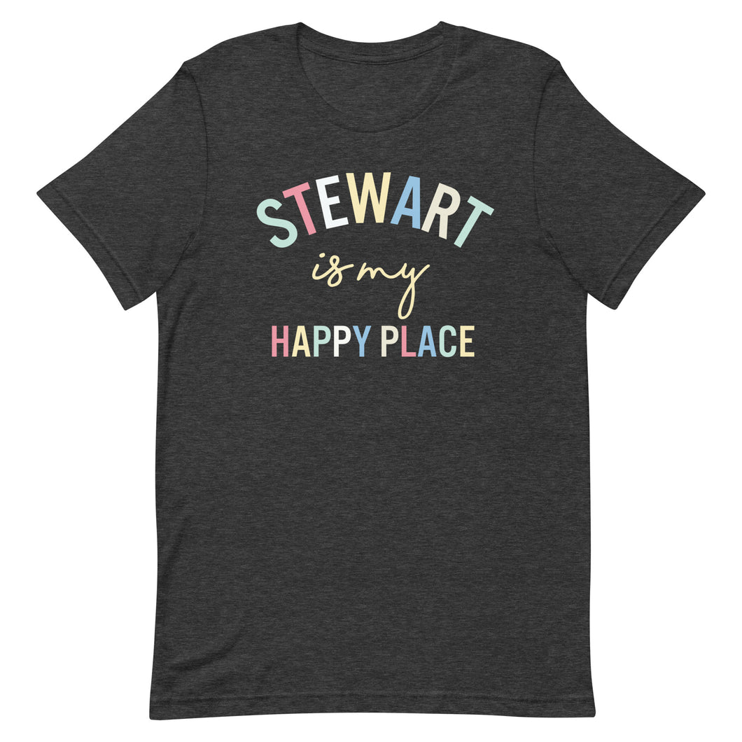 Stewart is my Happy Place Unisex t-shirt