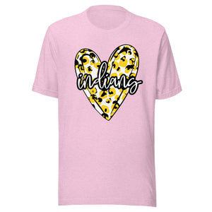 Indians Heart Bella Canvas Unisex t-shirt