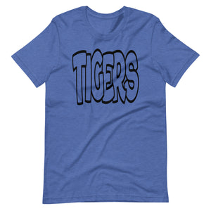 Bubble Tigers Black Font Unisex t-shirt