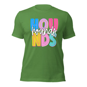 Hounds Colorful Bella Canvas Unisex t-shirt