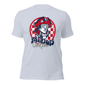 Cooper Patriots Round Mascot Unisex t-shirt
