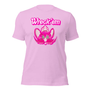 Wreck Em Pink Barbie Font Unisex t-shirt