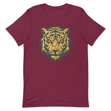 Load image into Gallery viewer, Gold Faux Glitter Tiger Head Unisex t-shirt

