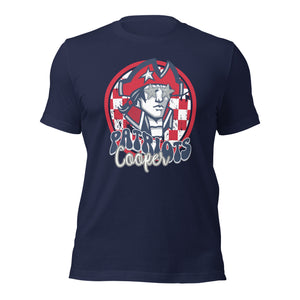 Cooper Patriots Round Mascot Unisex t-shirt