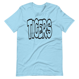 Bubble Tigers Black Font Unisex t-shirt