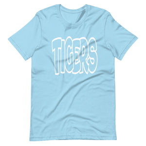 Tigers Bubble white font Unisex t-shirt