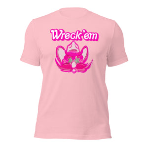 Wreck Em Pink Barbie Font Unisex t-shirt