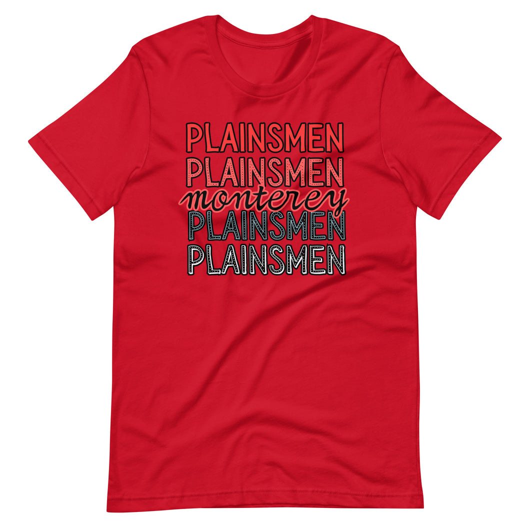 Monterey Plainsmen Bella Canvas Unisex t-shirt