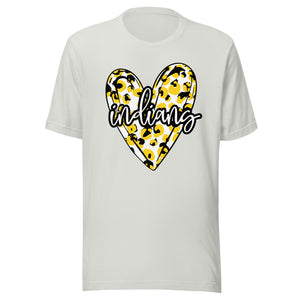 Indians Heart Bella Canvas Unisex t-shirt