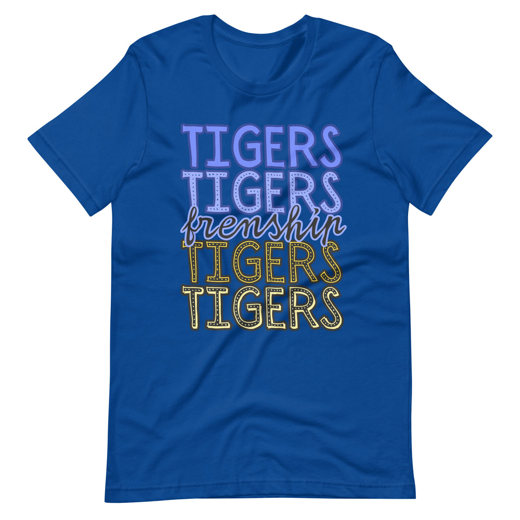 Frenship Tigers Multi Bella Canvas Unisex t-shirt