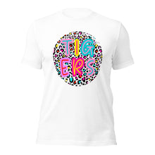 Load image into Gallery viewer, Colorful Leopard Tigers Round Bella Canvas Unisex t-shirt

